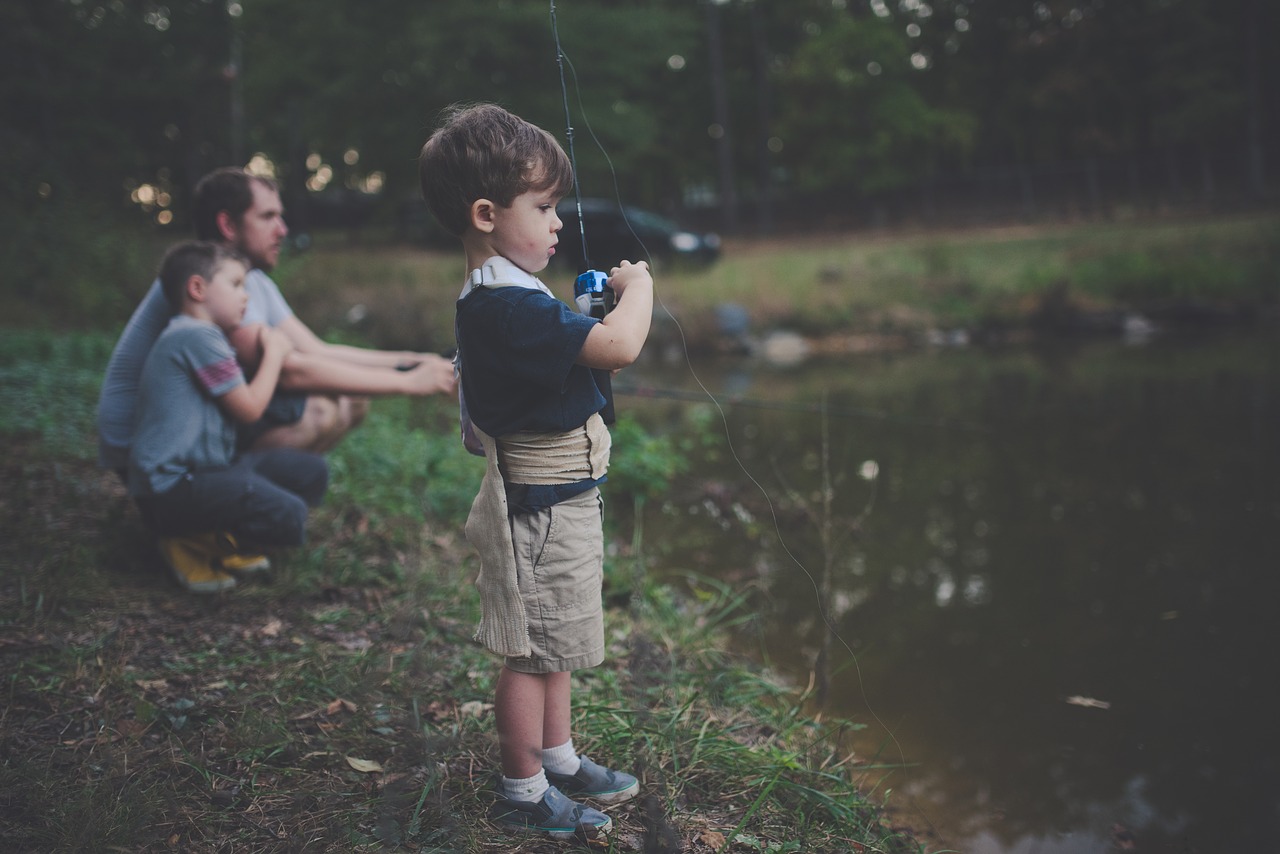 bonding, boy, children