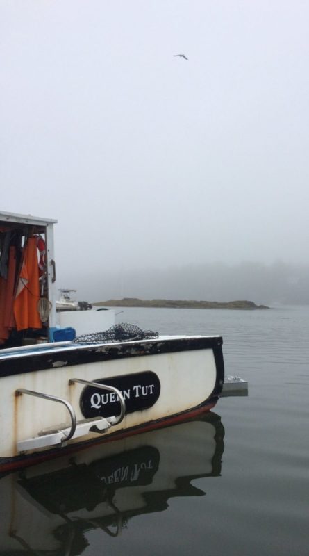 Lobster boat, the Queen Tut, at rest